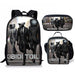 3PC-SET Toilet Man Backpack Primary Secondary School Teenage Peripheral Schoolbags