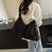 Oversized Ruched Textured Tote Handbag for Women
