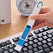 Multi-Purpose Door Window Groove Cleaning Brush with Dustpan Crevice Brush
