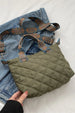 Bubble Textured Handbag with Adjustable Printed Strap – Spacious Structured Shoulder Bag