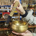 Handmade Brass Tibetan Singing Bowl with Sanskrit – Stress Relief Tool