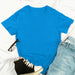 Women's Solid Color Round Neck Short-Sleeved Top