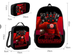 3PC-SET Toilet Man Backpack Primary Secondary School Teenage Peripheral Schoolbags