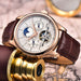 Men’s Automatic Mechanical Watch – Tourbillon Retro Leather Wristwatch