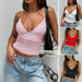 Women's Lace Patchwork Hollow Halter Strap Top for Summer Fashion