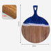 Resin Wave Pattern Wood Cutting Board for Kitchen Fruit and Steak Prep
