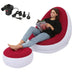 Air Mattress Lazy Sofa Deck Chair Comfortable Leg Stool Rest Beanbag Sofa