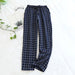 Unisex Large Sleeping Pajama Pants Simple Style Casual Cotton Pants