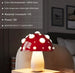 Dimmable Mushroom Desk Lamp – Decorative Bedside Light for Dorm or Bedroom