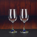 Elegant Crystal Red Wine Glass With Enamel Detailing And Decorative Decanter Style