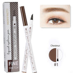 Micro Sculpture Fine Grain Eyebrow Pen Four Fork Anti Sweating Eyebrow Pen