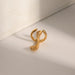 18K Gold-Plated Stainless Steel Cuff Earrings for Women