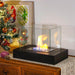 Square Four-Sided Alcohol Fireplace Lamp for Bar, Home & Desktop Decoration