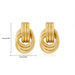 Knot Style Geometric Earrings Fashionable Women's Jewelry