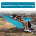 Lightweight Double Nylon Camping Hammock With Straps For Outdoor Relaxation