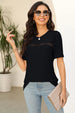 Patchwork Round Neck Pullover T-Shirt With Simple And Modern Aesthetic
