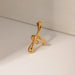18K Gold-Plated Stainless Steel Cuff Earrings for Women