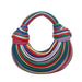 Colourful Rainbow Noodles Shaped Luxury Designer Women's Handbag