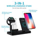 Wireless 3-in-1 Charging Station for iPhone, Earphones & Smartwatches