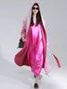 Fashion Women's Woolen Coat Hooded Two-Sided Gradient Mid-calf Overcoat