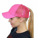 Ponytail Mesh Cap – Snapback Baseball Hat for Women and Men
