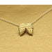Angel Wings Pendant Jewelry Light Luxury Gold Plated Alloy Short Necklace