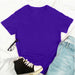 Women's Solid Color Round Neck Short-Sleeved Top