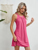 Crochet Hollowed Sleeveless Cover-Up Dress for Women’s Swimwear