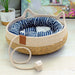 Cat Dog Bed Woven Removable Upholstery Sleeping House Rattan Wear-resistant Pet Beds