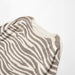 Zebra Print Long Sleeve Knit Sweater with Round Neck – Women