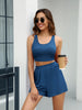 Women's Relaxed Scoop Neck Tank Top and Comfy Matching Shorts Lounge Set