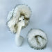 Imitation Raccoon Fur Basin Hat Warm Ball Bag Set Fur Hat Bag Sets