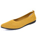 Women's Pointed Flat Bottom Shoes Breathable Hollowed Out Cloth Shoes