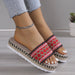 Open-Toe Platform Wedge Sandals for Women