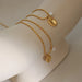 Minimalist Elliptical Titanium Steel Collarbone Necklace for Women