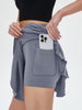 Quick-Dry Elastic Tennis Skirt with Pockets for Active Women