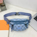 Checkered Nylon Crossbody Bag – Adjustable Strap Travel Bag