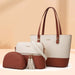 Three Piece Set One Shoulder Diagonal Straddle Handheld Women's Handbag