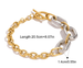 18K Gold-Plated Stainless Steel Classic Chunky Chain Bracelet
