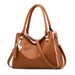 New Fashionable Simple Women's Bag Large Capacity PU Leather Handbag