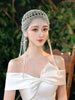 Handmade Hollow Pearl Tassel Headpiece Hat For Stage, Performance, Or Events