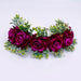 Handmade Velvet Flower Wreath Headband for Weddings and Vacations