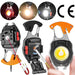 Multifunctional Keychain Work Light with Rechargeable Cigarette Lighter & Torch