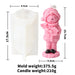 Cartoon Santa Claus Candle Mold Christmas Decorative Ornaments