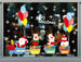 Christmas Decorations Window Glass Static Stickers Home Office Decoration Stickers