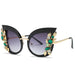 Diamond-Encrusted Personalized Frame Fashion Beauty Sunglasses