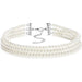 Multilayer Elegant White Pearl Collar Choker Necklace Women's Jewelry