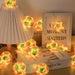 LED Rose String Lights Heart-Shaped Decorative Fairy Lights for Bedroom