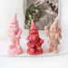 Christmas Dwarf Candle Molds 3D Santa Claus Scented Model Ornaments