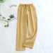 Unisex Large Sleeping Pajama Pants Simple Style Casual Cotton Pants